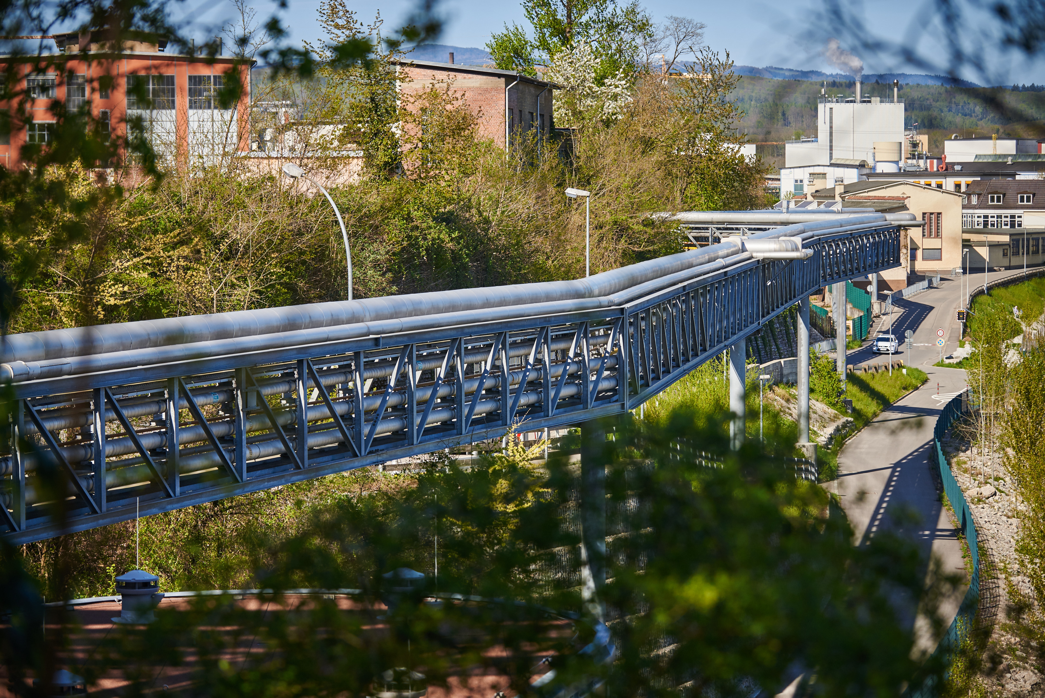 Rohrbrücke in Rheinfelden (Baden)