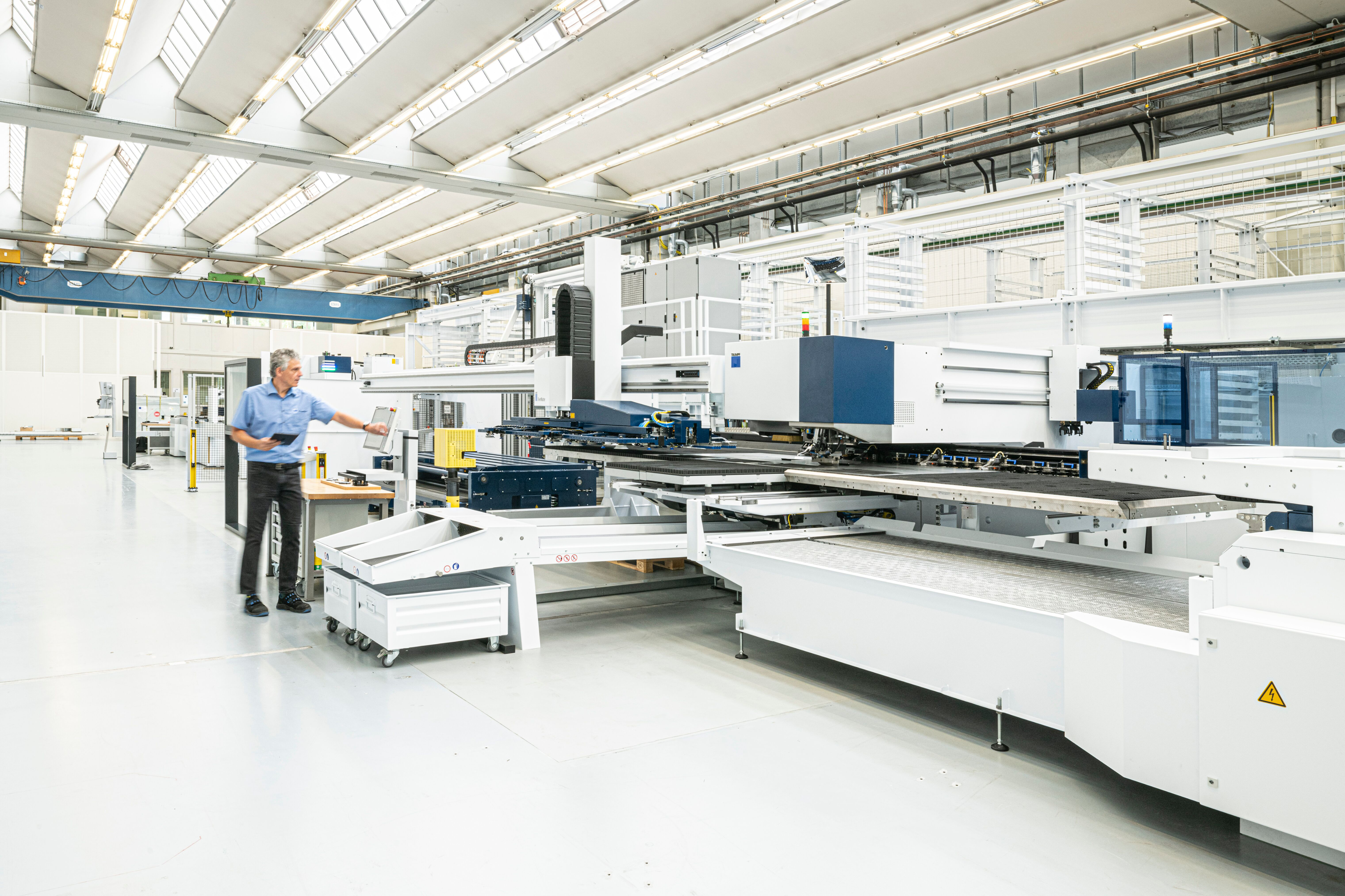 Smart Factory bei TRUMPF in Ditzingen, Baden-Württemberg