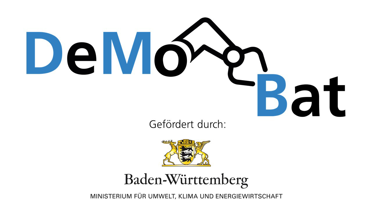  DeMoBat mit Logo des Ministeriums für Umwelt, Klima und Energiewirtschaft Baden-Württemberg