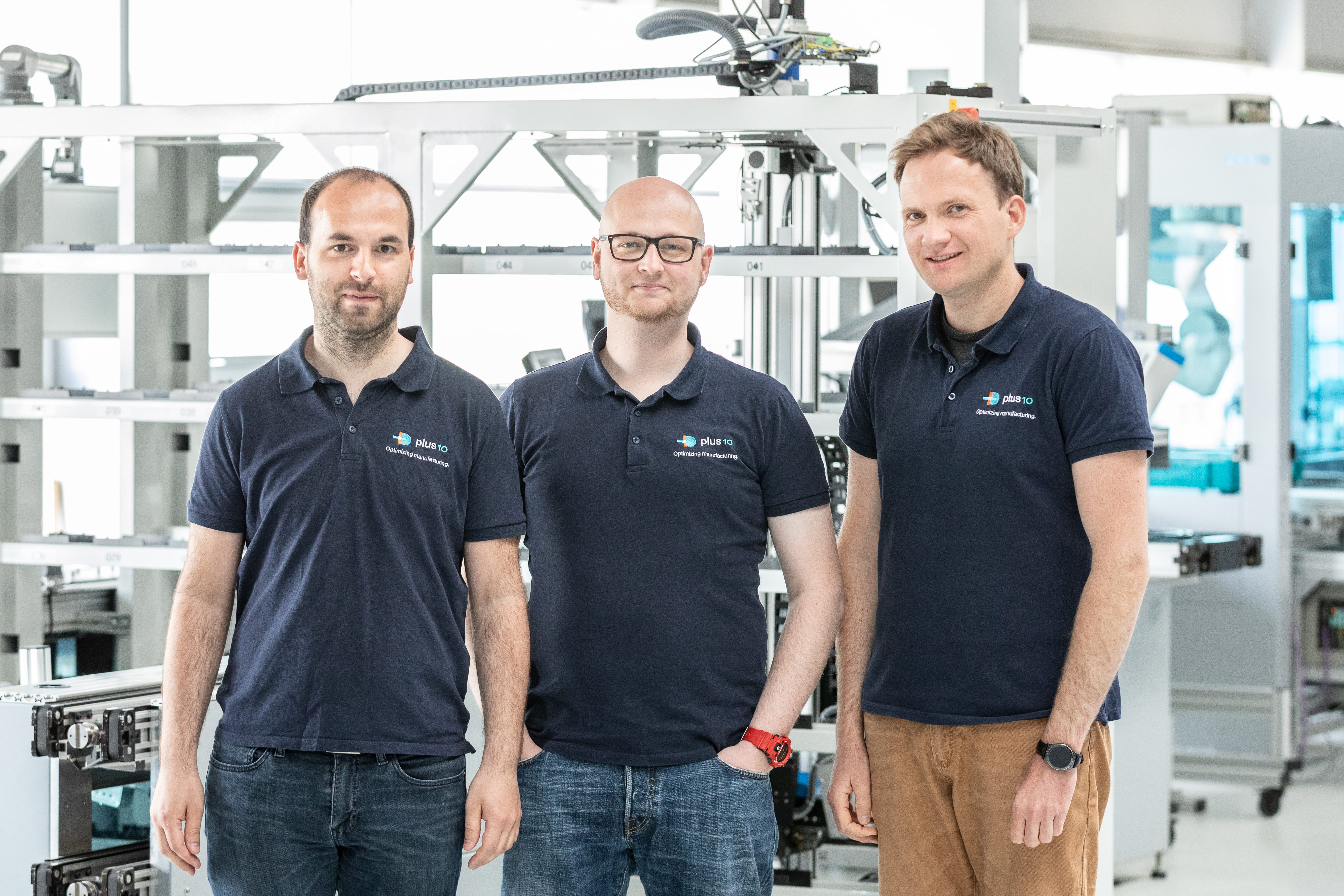 Die Gründer der plus10 GmbH: Thomas Hilzbrich, Pablo Mayer, Felix Müller
