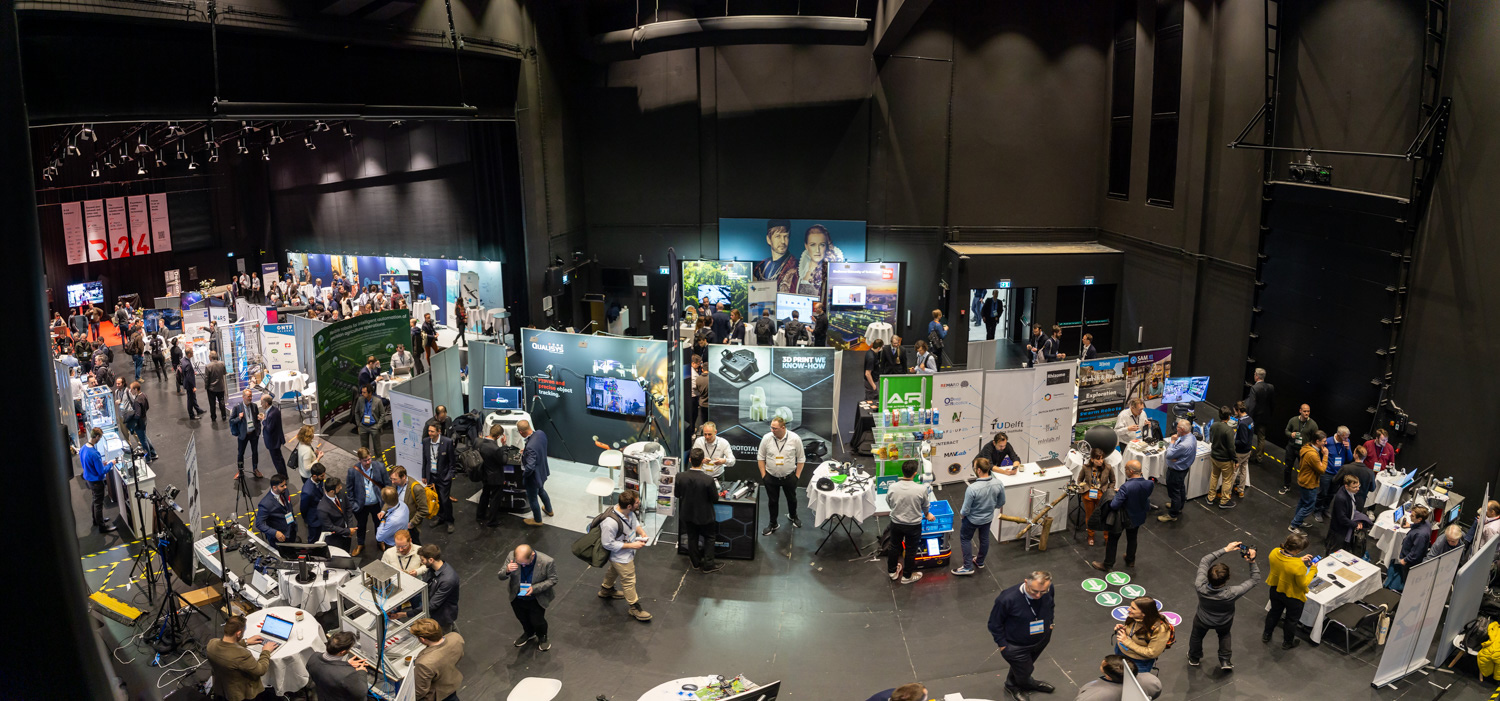 Robotikausstellung während des European Robotics Forum 2023 in Odense, Dänemark