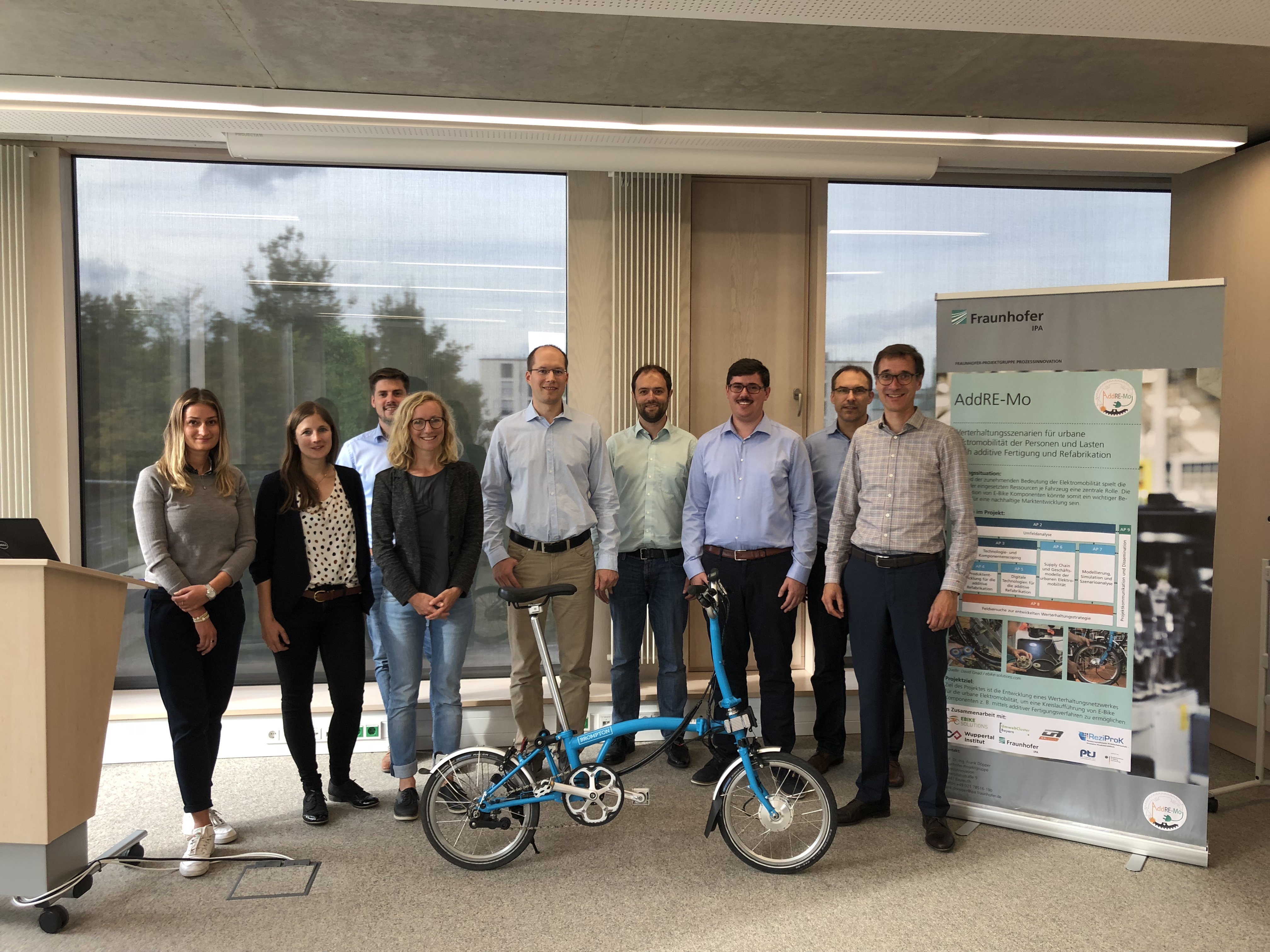 Projektpartner mit E-Bike