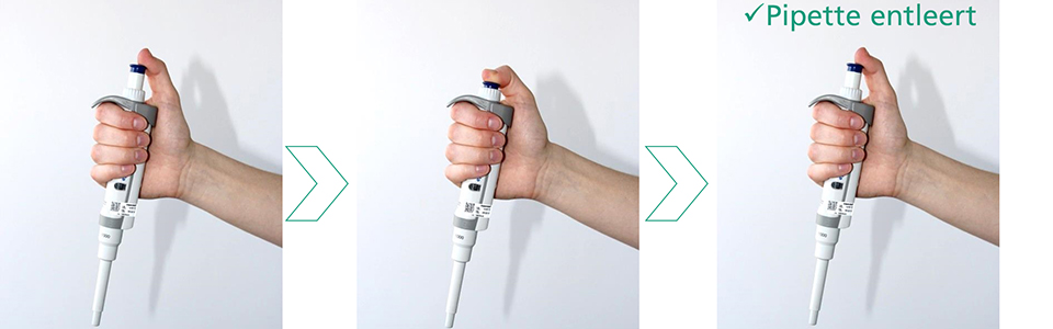 Bewegungsanalyse bei Pipettierprozess