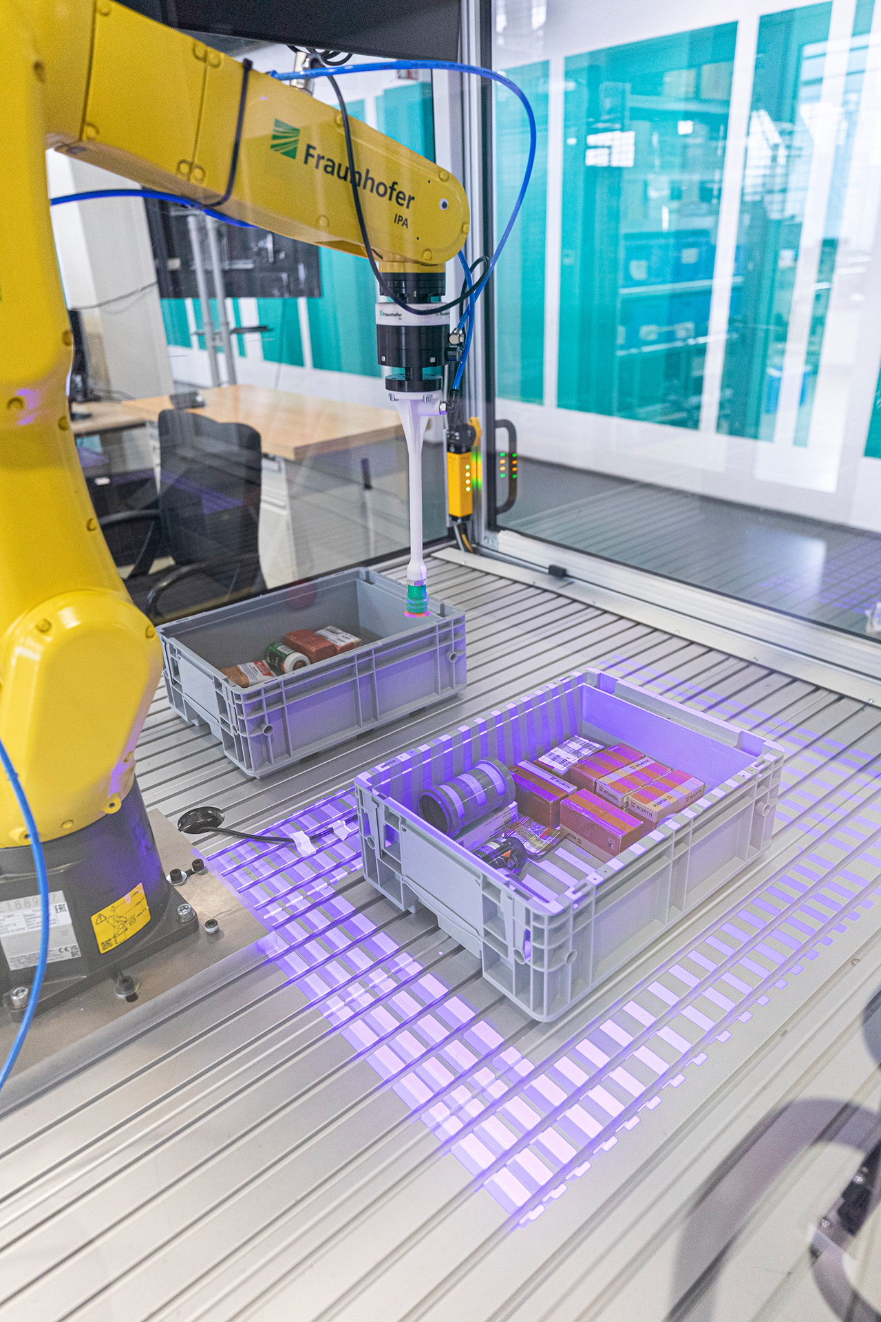 robot application at Fraunhofer IPA, Stuttgart, Germany