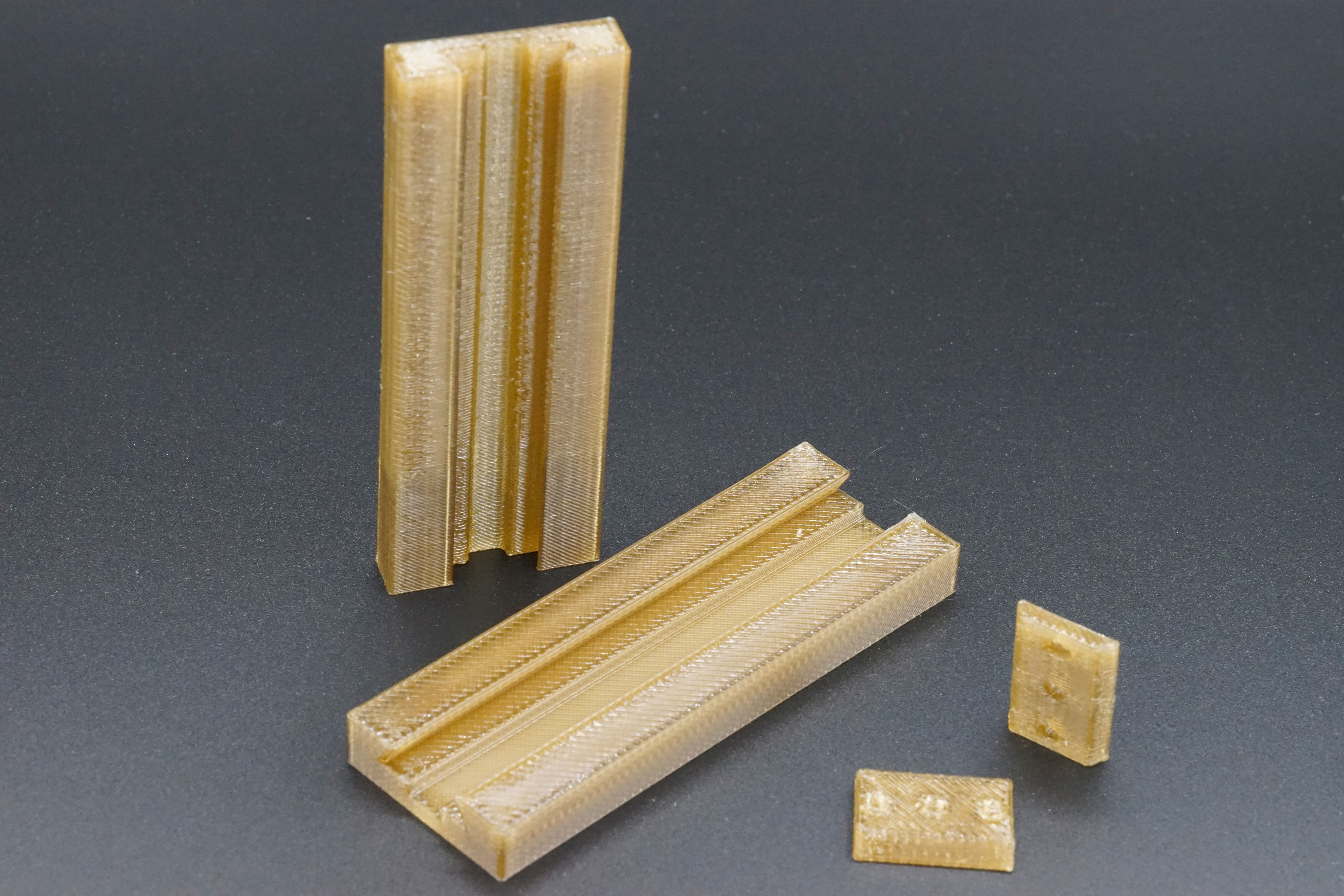 Dovetail rails from the 3D printer